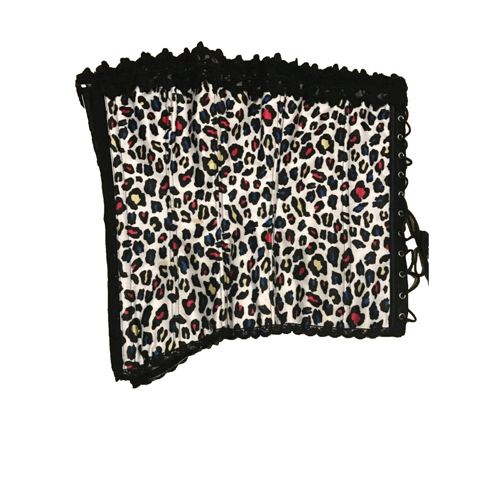 Fredericks of Hollywood Multicolor Leopard Print Corset Size 36 (Medium)